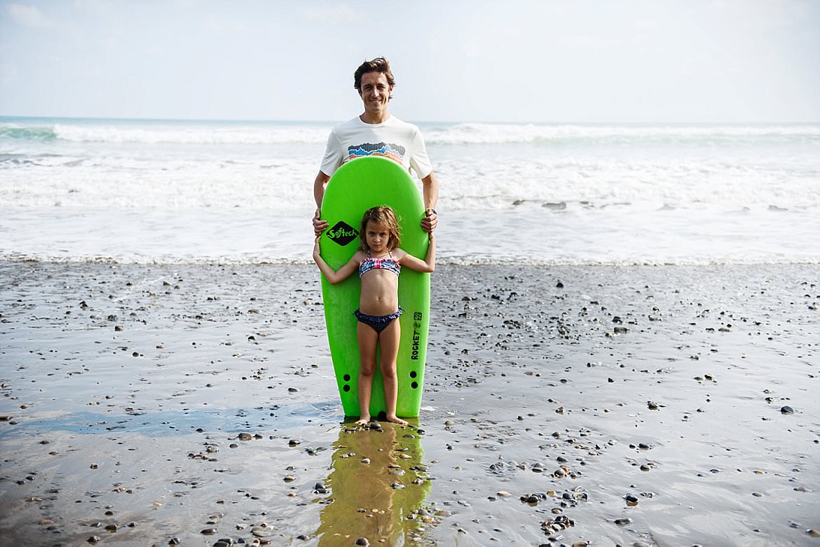 Surfing family portraits