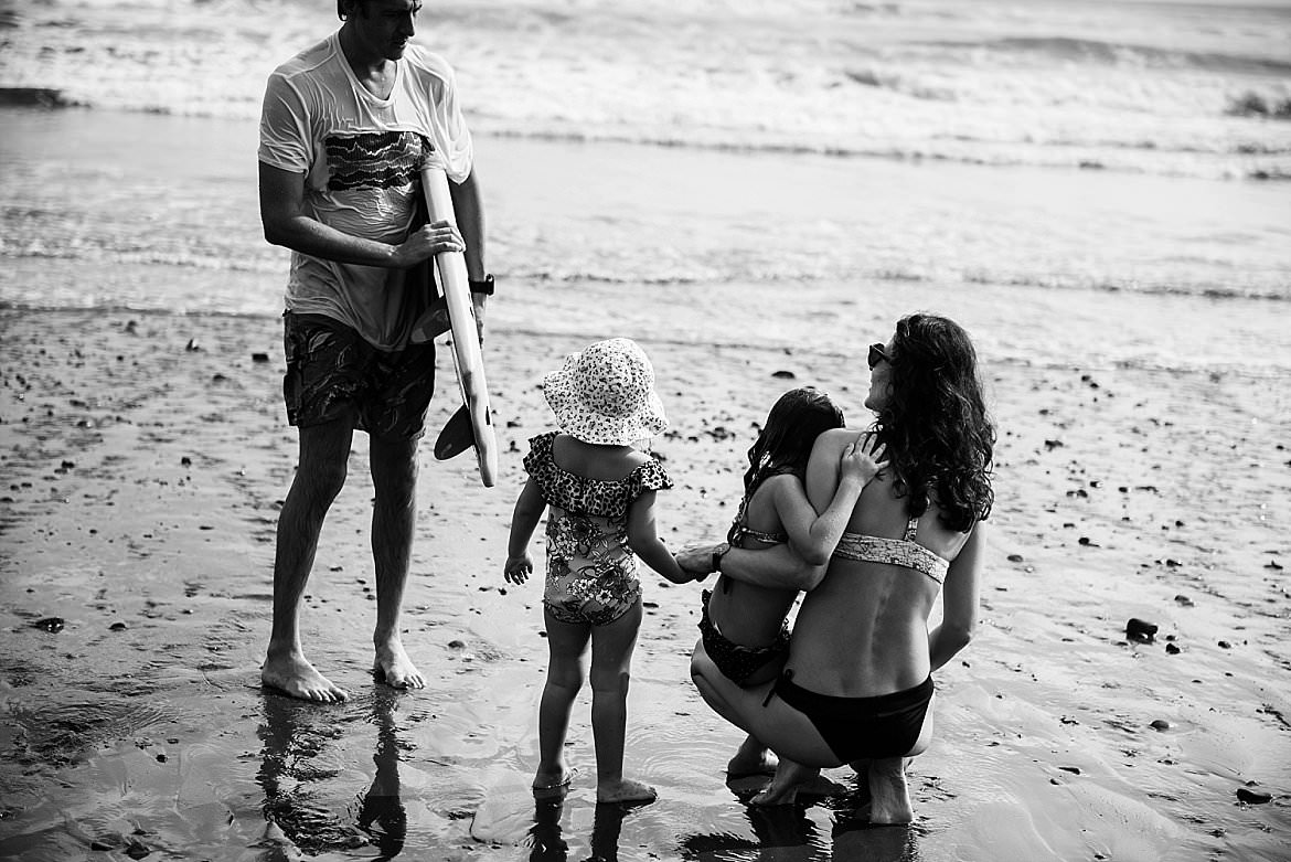 Fine art lifestyle family portraits documentary beach vacation