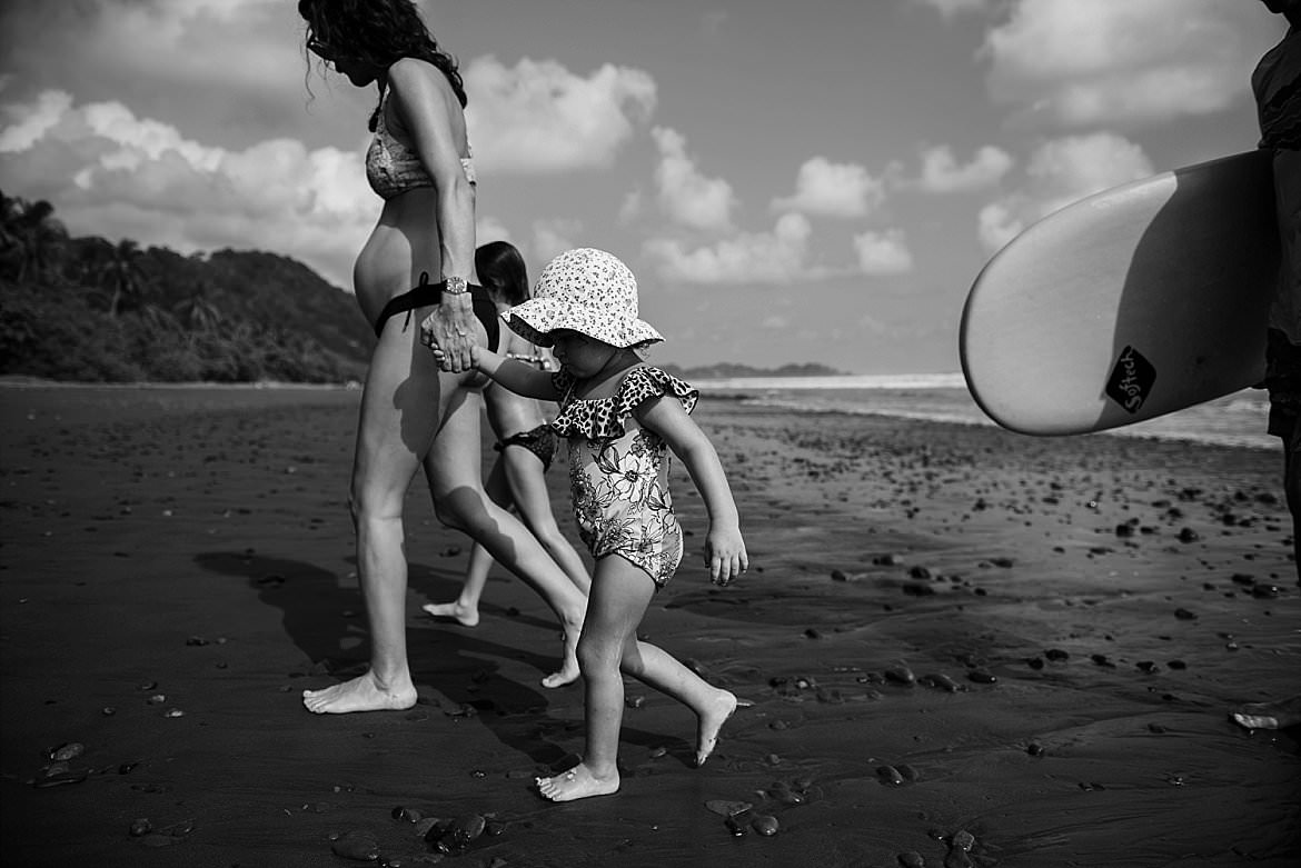 Fine art lifestyle family portraits documentary beach vacation