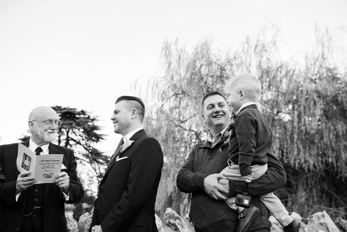 Beacon Hill Park Pop-up Wedding Elopement in Victoria in November