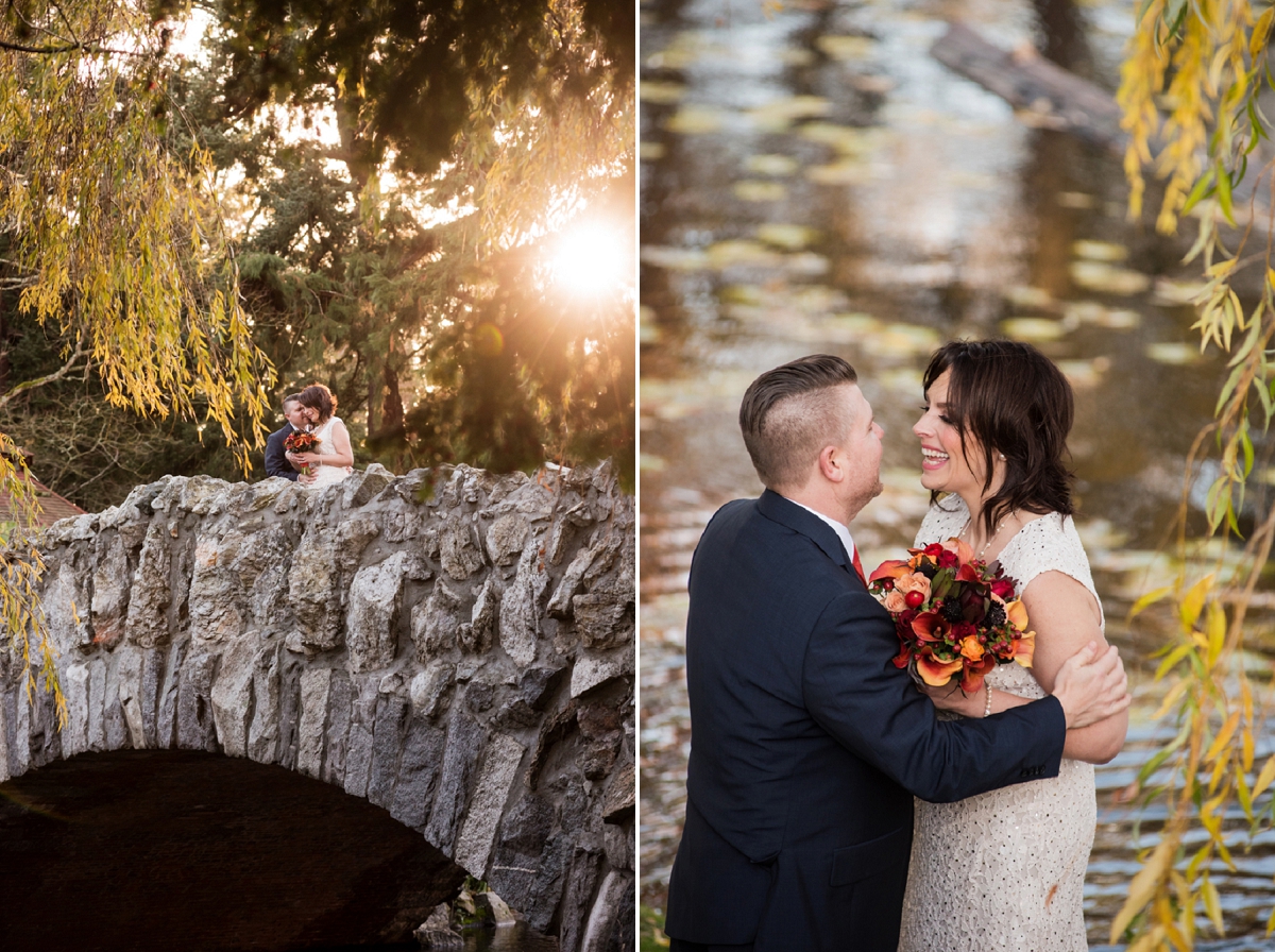 Beacon Hill Park Pop-up Wedding Elopement in Victoria in November