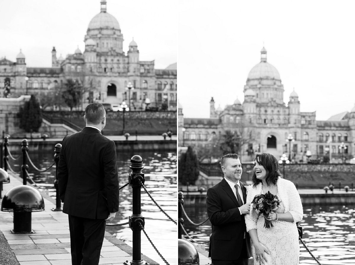 Legislature and Hotel Grand Pacific Victoria BC Wedding Photography - Pop up wedding and elopement