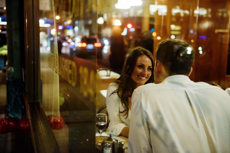 The Tadich Grill SFO Oldest Restaurant Engagement Portraits