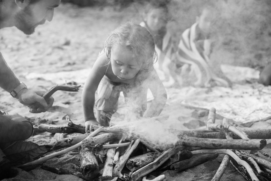 Family portraits at the beach candid documentary photographer