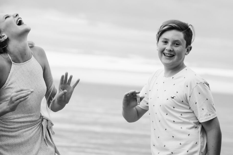 Teenager family portraits Willows Beach Victoria BC