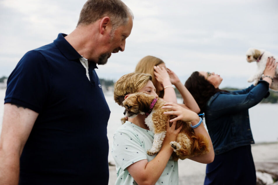 Teenager family portraits Willows Beach Victoria BC