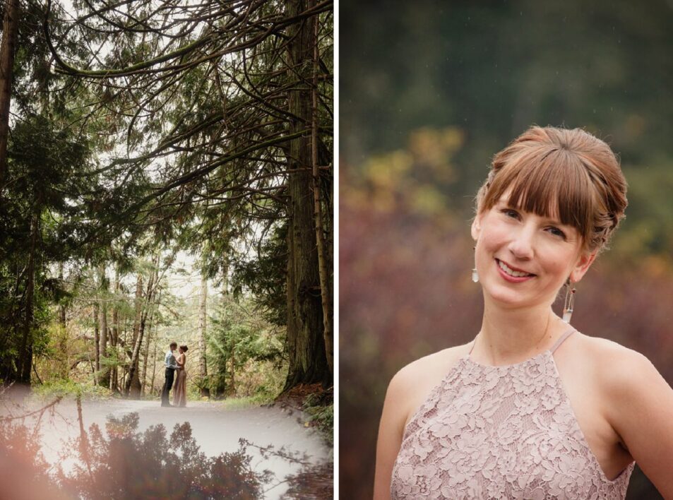 Forest Wedding Elopement in Victoria at East Sooke Park