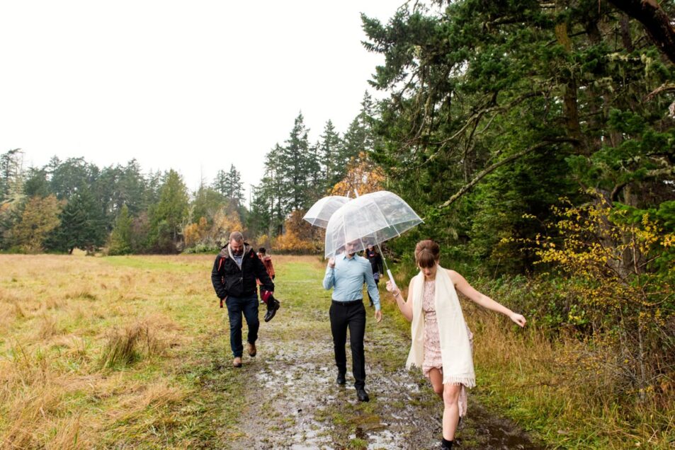 Wedding day hike Victoria BC