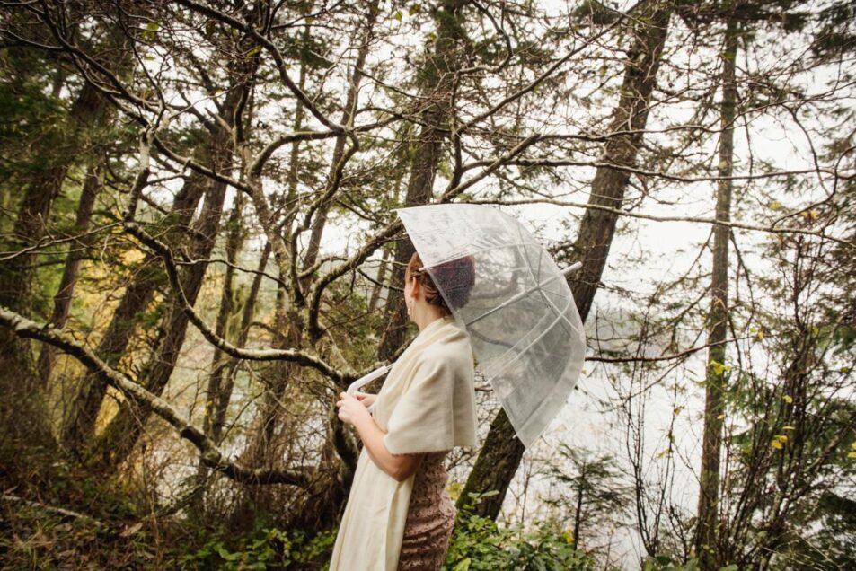 Rainy day wedding photography Victoria BC