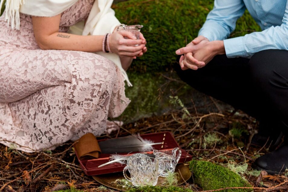 Indigenous traditions wedding ceremony in Victoria BC