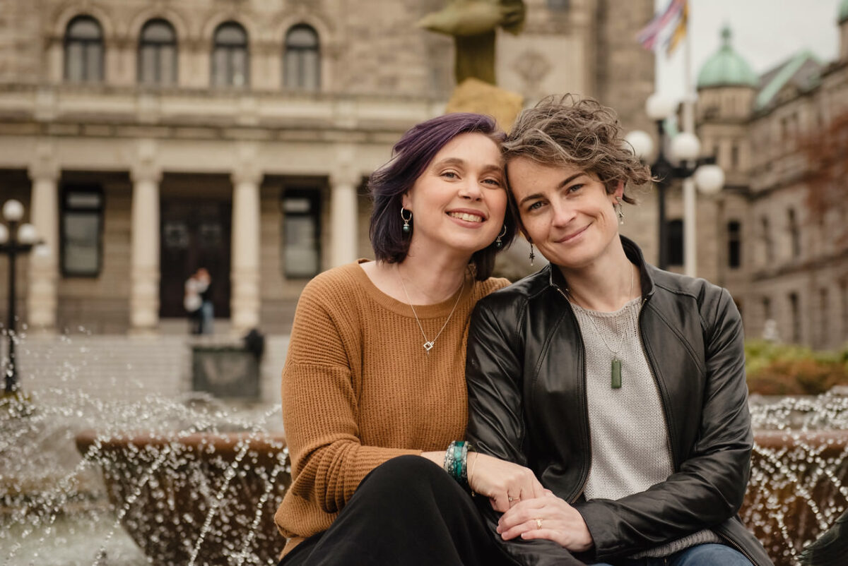 Victoria BC Family Portrait Session at the BC Legislature Parliament buildings.