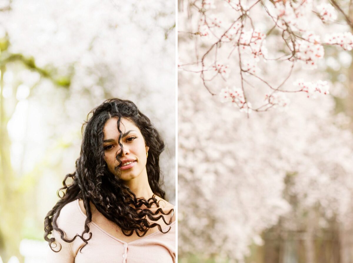 Soft and pretty fashion photography with a feel that looks like film. The portraits are taken at Thunderbird Park in Victoria BC