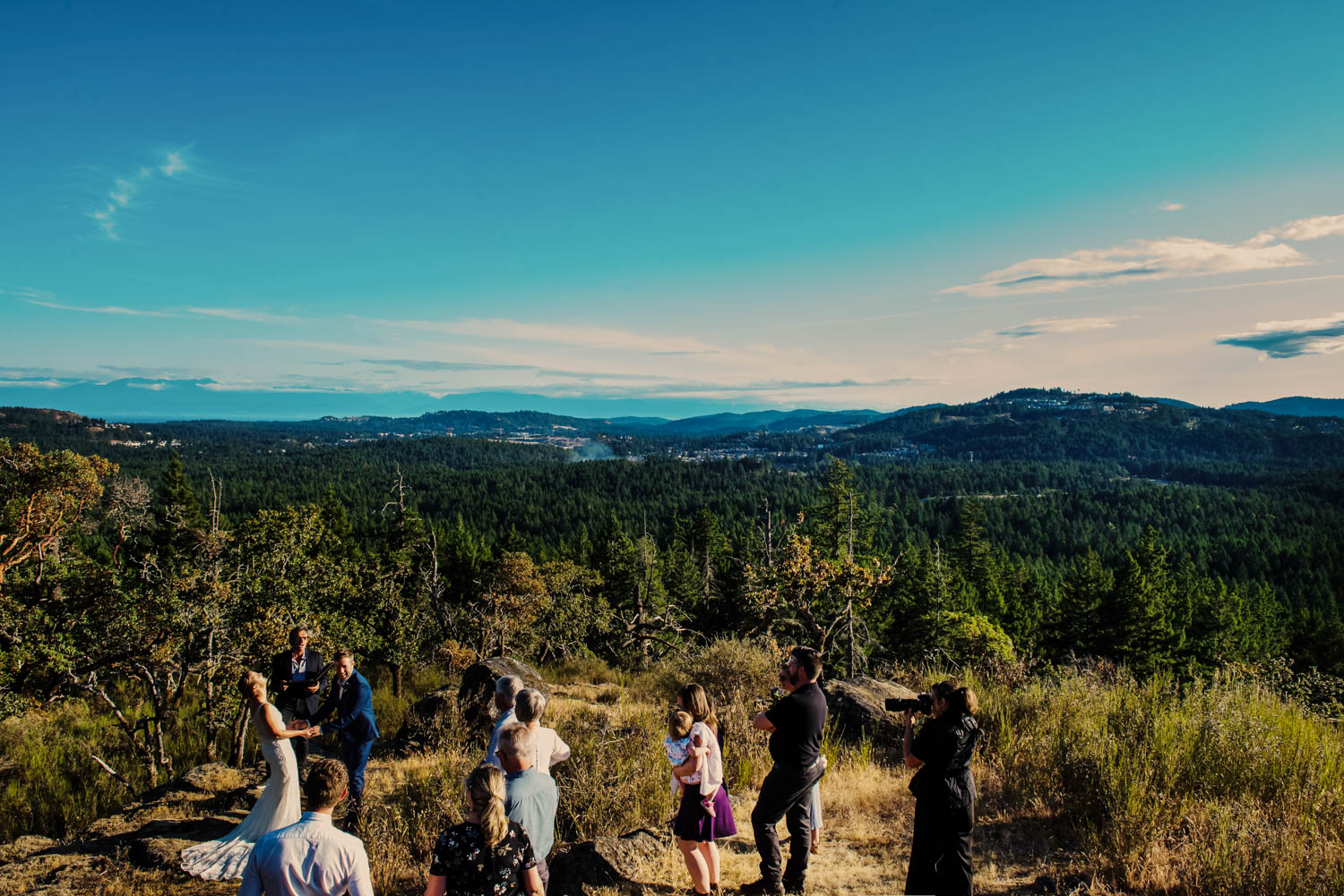 The view from Scafe Hill summit in Victoria BC