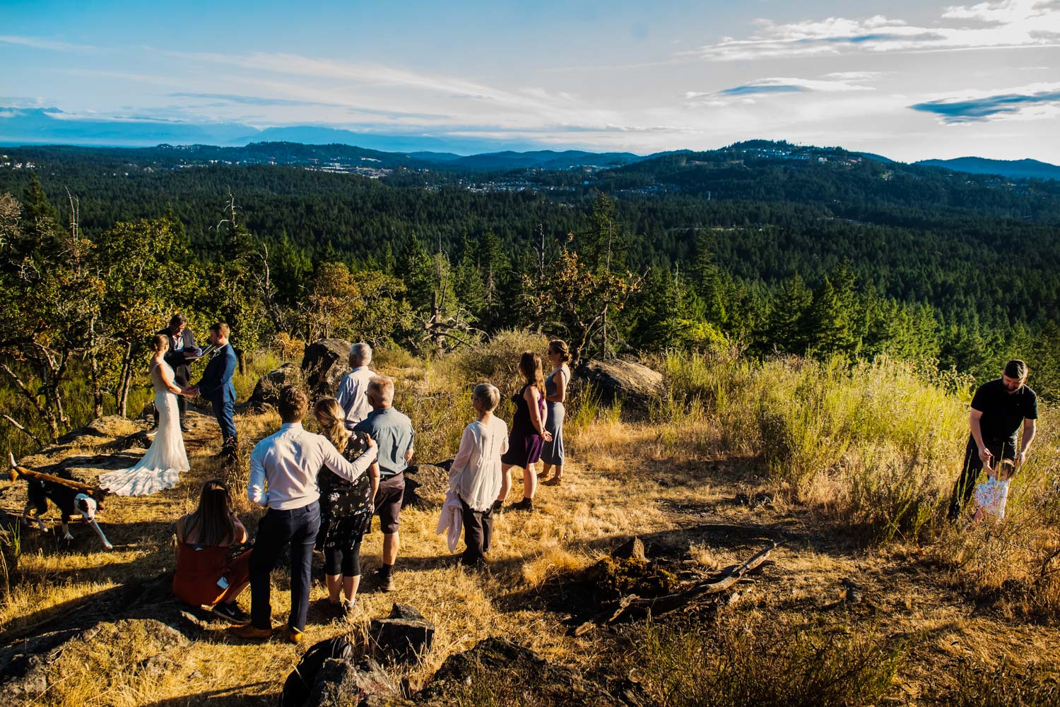 The view from Scafe Hill summit in victoria BC