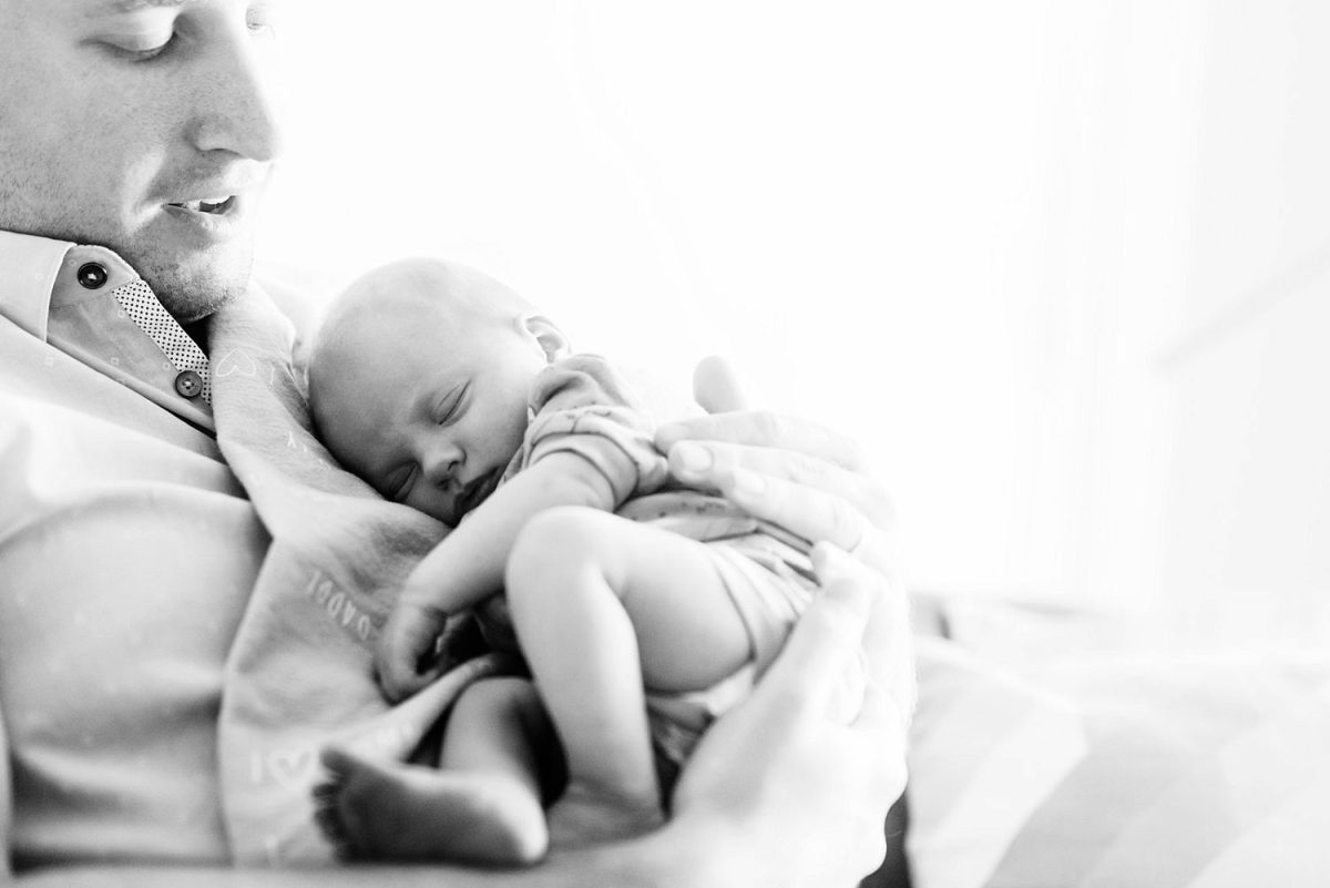 Victoria BC black and white newborn photography