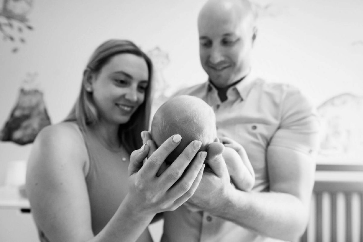 A newborn at five days old in Victoria BC