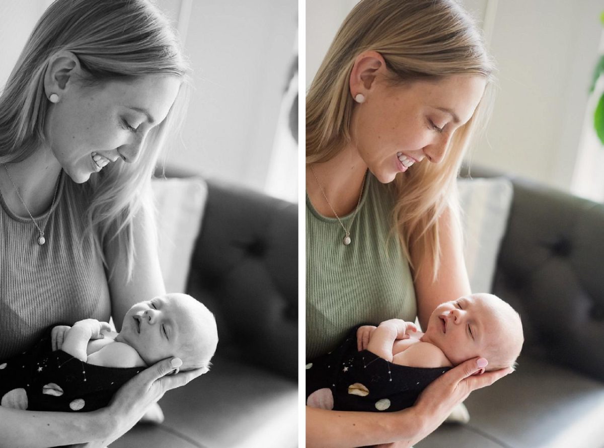 Documentary newborn portrait photography in Victoria BC