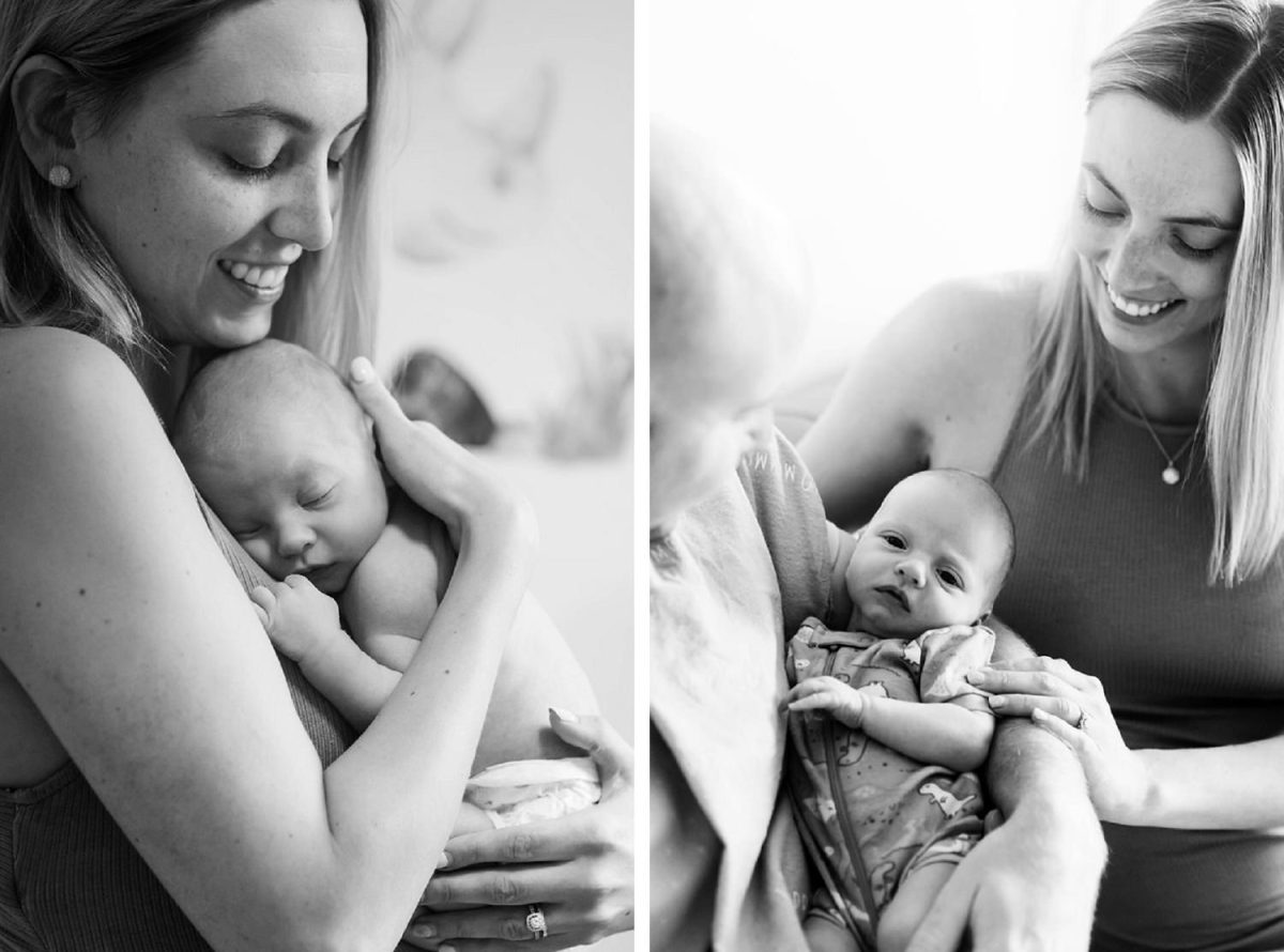 Victoria BC documentary and candid newborn portrait in the family home