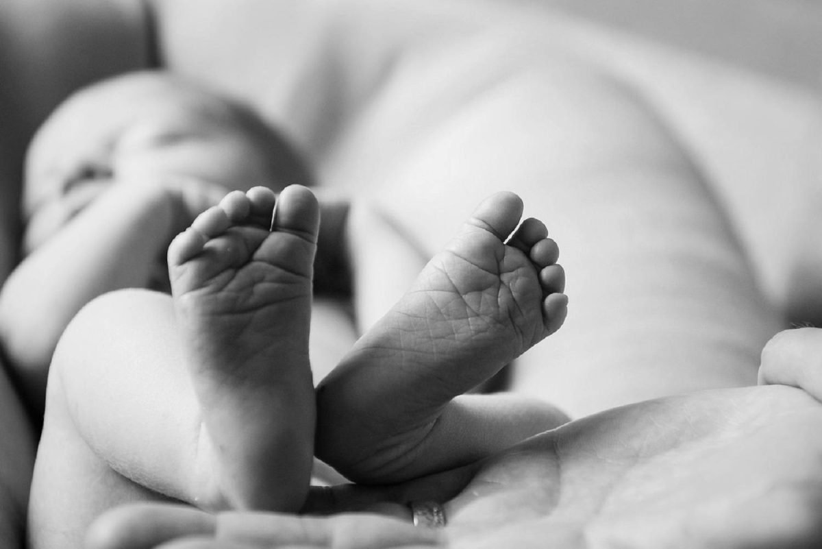 Newborn baby feet Victoria BC