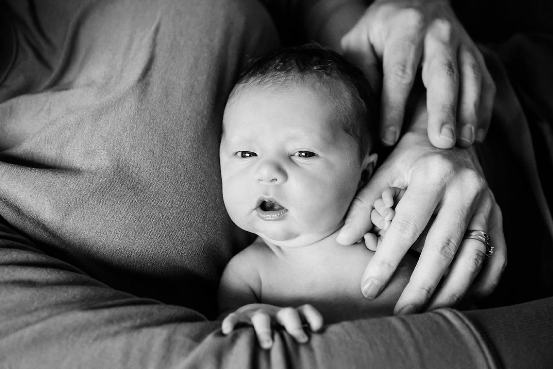 Natural newborn portrait in Victoria BC