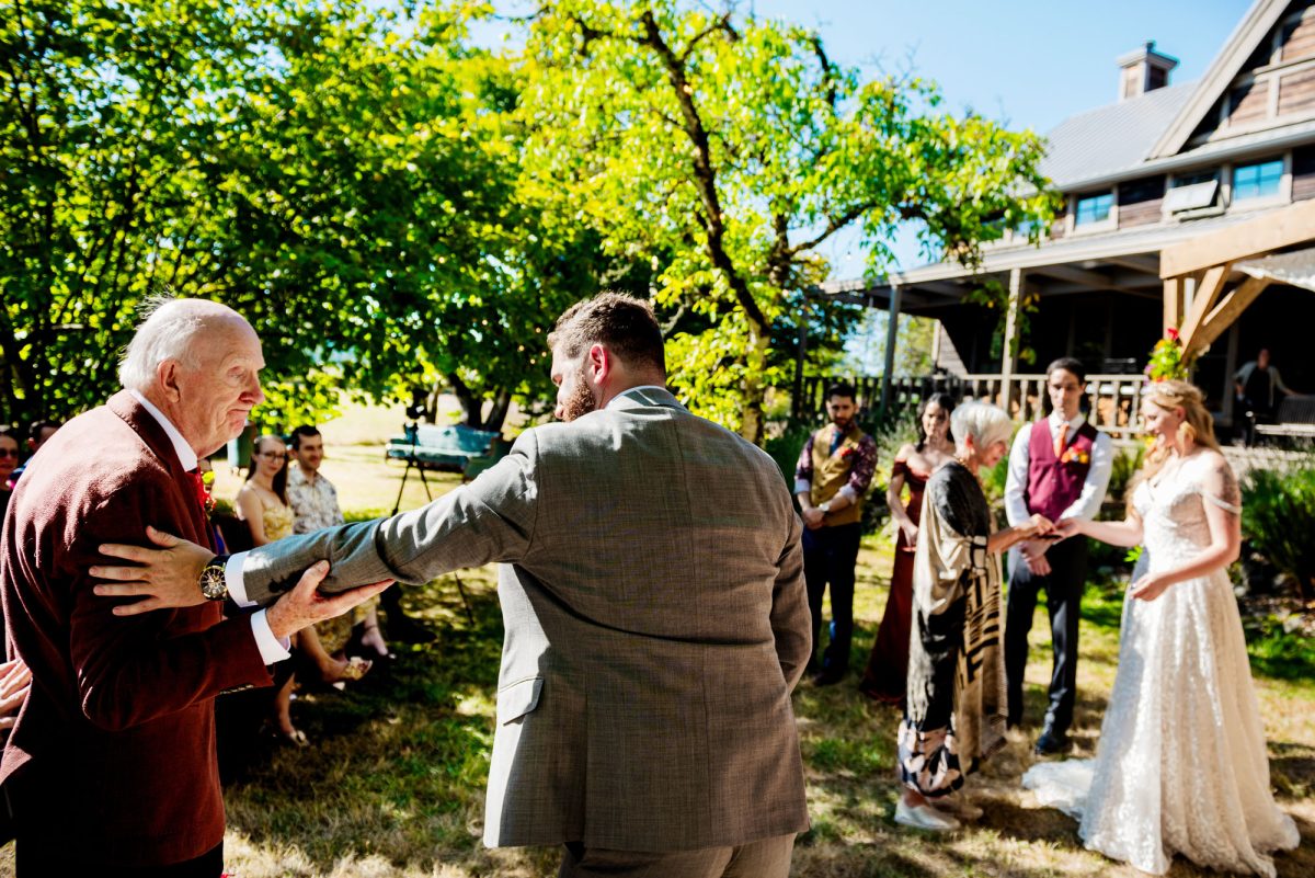 Grandfather as ring bearer