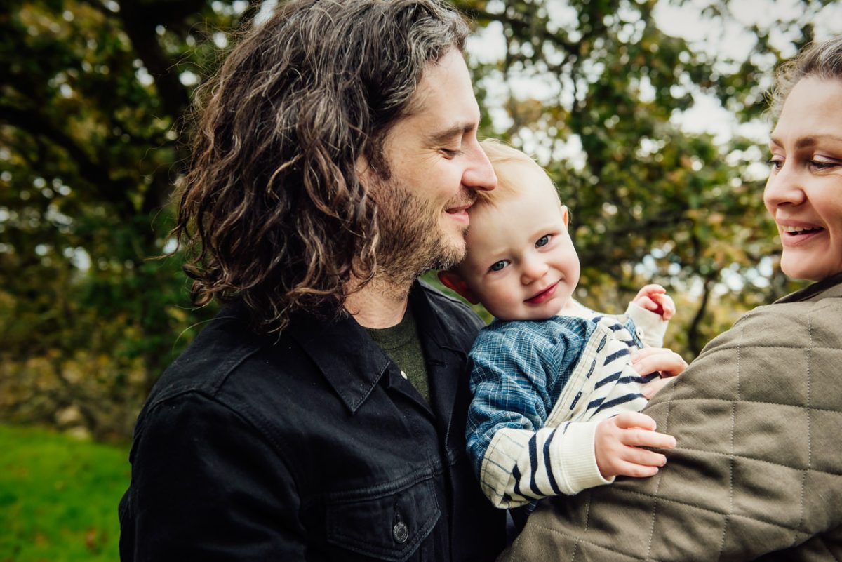 Loving family portrait that feels more like a story