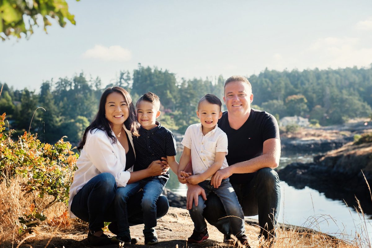 Family portrait mini session in metchosin BC on Vancouver Island