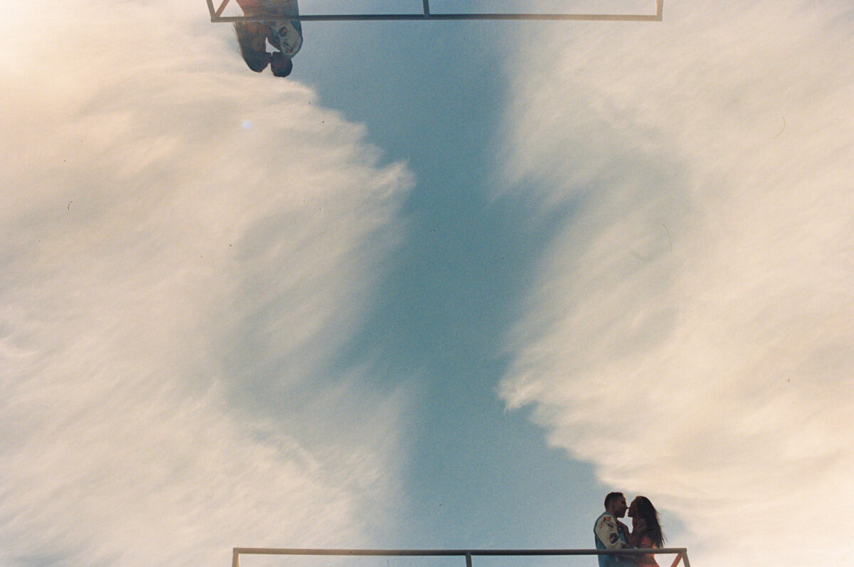 Double exposure of the ruins of an 1812 military in Esquimalt BC. 