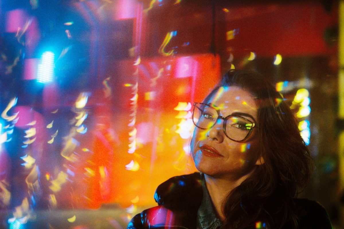 Another double exposure on Kodak Ektacolor Pro 800 35mm film. The first click was of Britt and the second I shook the camera and allowed for some motion blur.